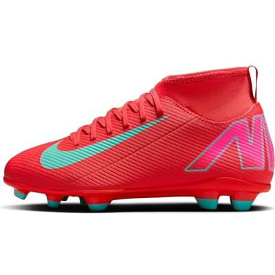 NIKE Unisex Kinder Jr. Mercurial Superfly 10 Club Sneaker, Ember Glow Aurora Green, 38.5 EU NIKE Unisex Kinder Jr. Mercurial Superfly 10 Club Sneaker, Ember Glow Aurora Green, 38.5 EU