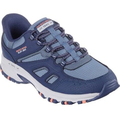 Skechers Damen Hillcrest Kamalino Wanderschuh, Marineblaue Synthetik-Textil-Korallenbesatz, 40 EU Skechers Damen Hillcrest Kamalino Wanderschuh, Marineblaue Synthetik-Textil-Korallenbesatz, 40 EU