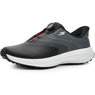 Skechers Herren Go Golf Mens Waterproof Synthetic Twist-Fit Dial Closure Spike Less Golf Shoe Slip-InTurnschuhe Skechers Herren Go Golf Mens Waterproof Synthetic Twist-Fit Dial Closure Spike Less Golf Shoe Slip-InTurnschuhe