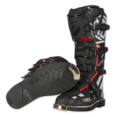 O'NEAL Motocross Stiefel TRIBUTE Boot SQUADRON V.21 I MX Enduro I Ergonomische Motorradschuhe Herren & Damen mit Metall Sohlenschutz I Schwarz/Grau I Größe 45/11 O'NEAL Motocross Stiefel TRIBUTE Boot SQUADRON V.21 I MX Enduro I Ergonomische Motorradschuhe Herren & Damen mit Metall Sohlenschutz I Schwarz/Grau I Größe 45/11