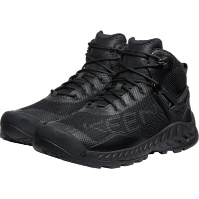 KEEN Herren NXIS Evo Mid Waterproof Wanderstiefel, Triple Black, 41 EU KEEN Herren NXIS Evo Mid Waterproof Wanderstiefel, Triple Black, 41 EU