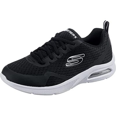 Skechers Jungen Microspec Max Sneaker, Black Textile Trim, 36 EU Skechers Jungen Microspec Max Sneaker, Black Textile Trim, 36 EU
