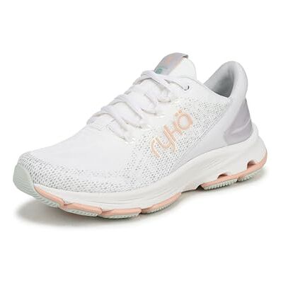 Ryka Damen Devotion X Walking Shoe Sneaker, Weiß glänzend, 44 EU Ryka Damen Devotion X Walking Shoe Sneaker, Weiß glänzend, 44 EU