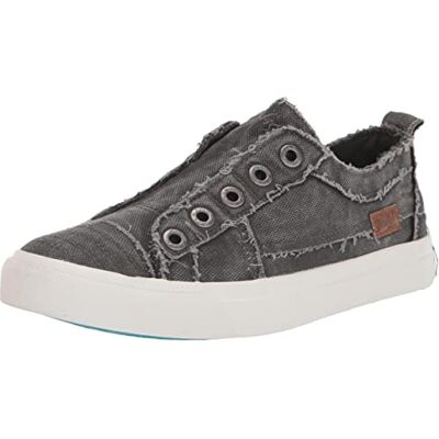 Blowfish Damen Play Legacy Sneaker, Graphit Smoked Canvas (473 g), 37.5 EU Blowfish Damen Play Legacy Sneaker, Graphit Smoked Canvas (473 g), 37.5 EU