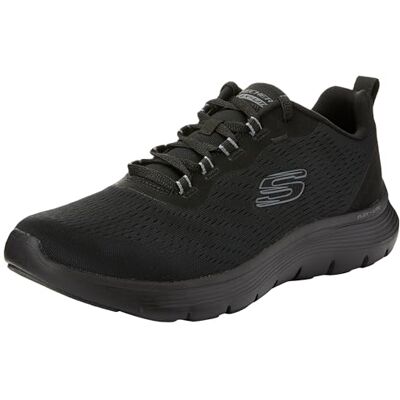 Skechers Damen Flex Appeal 5.0 New Path Low-Top-Sneaker, Schwarzes Netzgewebe Mit Grauem Rand, 38.5 EU Skechers Damen Flex Appeal 5.0 New Path Low-Top-Sneaker, Schwarzes Netzgewebe Mit Grauem Rand, 38.5 EU