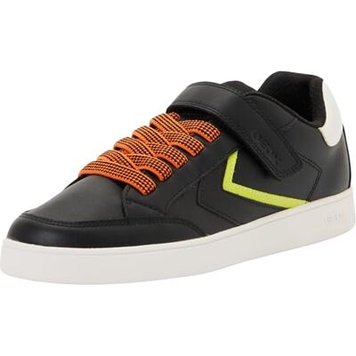 Geox JUNIOR Boy J ECLYPER Boy A Sneakers Black/ORANGE 37_EU Geox JUNIOR Boy J ECLYPER Boy A Sneakers Black/ORANGE 37_EU