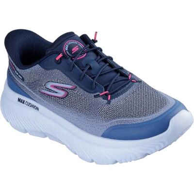 Skechers Damen Go Walk Max Cushioning Hyper Burst Nikita Slip-InTurnschuhe, Navy Textile/Pink Trim, 38 EU Skechers Damen Go Walk Max Cushioning Hyper Burst Nikita Slip-InTurnschuhe, Navy Textile/Pink Trim, 38 EU