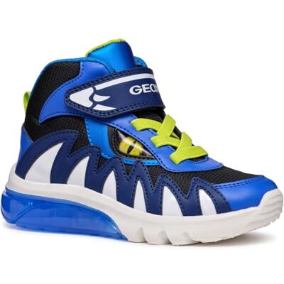 Geox JUNIOR J CIBERDRON Boy MID Easy Entry Navy/Lime 24_EU Geox JUNIOR J CIBERDRON Boy MID Easy Entry Navy/Lime 24_EU