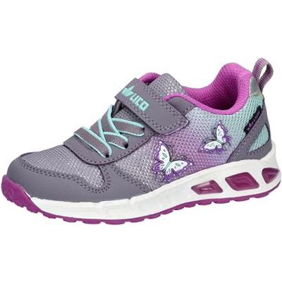Lico Jungen Mädchen Blinky Girl Sneaker, Lila/Türkis, 27 EU Lico Jungen Mädchen Blinky Girl Sneaker, Lila/Türkis, 27 EU