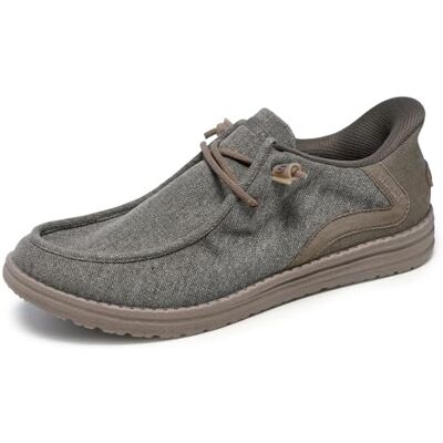 Skechers Herren Melson-Coronado Sneaker, Khaki, 42 EU Weit Skechers Herren Melson-Coronado Sneaker, Khaki, 42 EU Weit