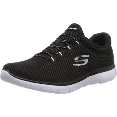 Skechers Damen Summits 12985 Turnschuhe, Black Mesh/White Trim, 38.5 EU Skechers Damen Summits 12985 Turnschuhe, Black Mesh/White Trim, 38.5 EU