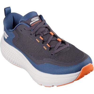 Skechers Herren Go Run Supersonic Max Sneaker, Blauer Textilbesatz, orange, 43 EU Skechers Herren Go Run Supersonic Max Sneaker, Blauer Textilbesatz, orange, 43 EU