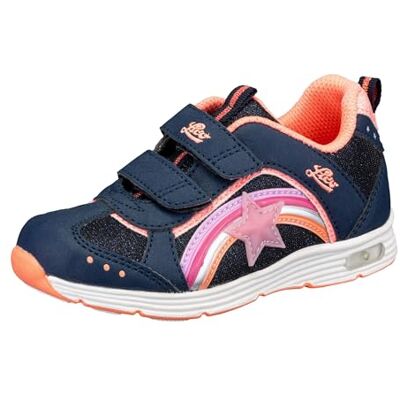 Lico Mädchen Rainbow V Blinky Sneaker, marine/lachs, 25 EU Lico Mädchen Rainbow V Blinky Sneaker, marine/lachs, 25 EU