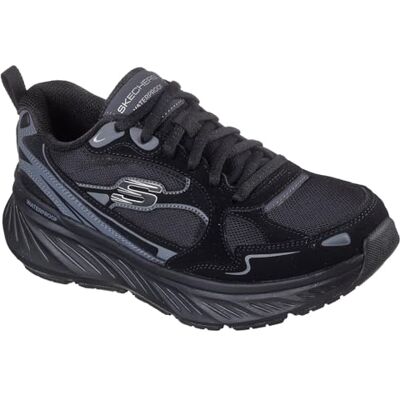 Skechers Edgeride Misty Skies Damen-Sneaker, Schwarzes Leder Duraleather Mesh-Besatz, 40 EU Skechers Edgeride Misty Skies Damen-Sneaker, Schwarzes Leder Duraleather Mesh-Besatz, 40 EU