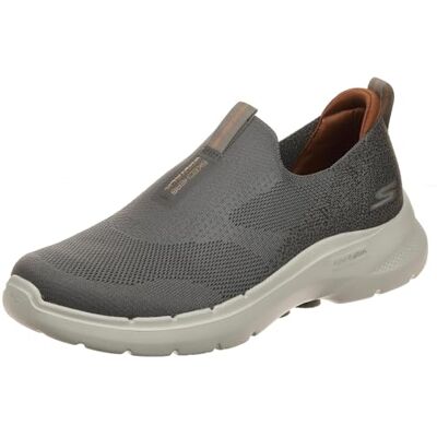 Skechers Herren Go Walk 6 Sneaker, Taupe Textile, 42.5 EU Skechers Herren Go Walk 6 Sneaker, Taupe Textile, 42.5 EU