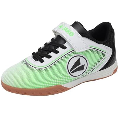 JAKO Unisex Kinder J-SI Course Ev Hallenturnschuh, White Neon Green, 30 EU JAKO Unisex Kinder J-SI Course Ev Hallenturnschuh, White Neon Green, 30 EU