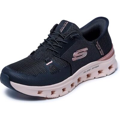 Skechers Damen Glide-Step Pro Radiant Stride Turnschuhe, Black Mesh/Rose Gold Trim, 36.5 EU Skechers Damen Glide-Step Pro Radiant Stride Turnschuhe, Black Mesh/Rose Gold Trim, 36.5 EU