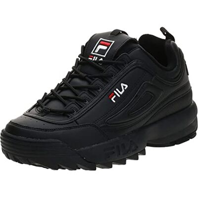 FILA Herren Disruptor men Sneaker, BlackXBlack, 46 EU FILA Herren Disruptor men Sneaker, BlackXBlack, 46 EU