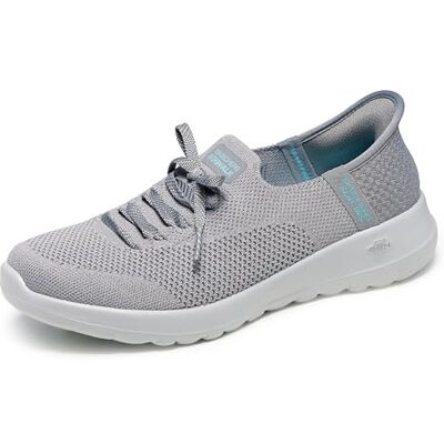 Skechers GO Walk Joy Abby, Damen Sneaker, Gray, Skechers GO Walk Joy Abby, Damen Sneaker, Gray,