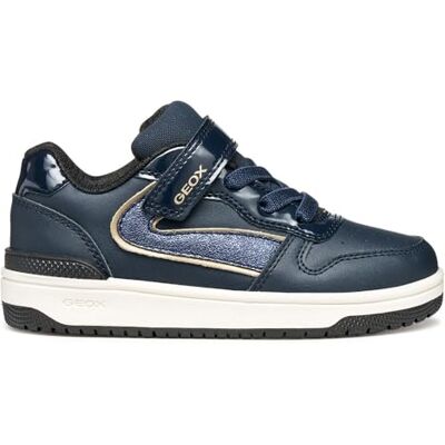 Geox JUNIOR J WASHIBA Girl Sneakers Navy/Platinum 31_EU Geox JUNIOR J WASHIBA Girl Sneakers Navy/Platinum 31_EU