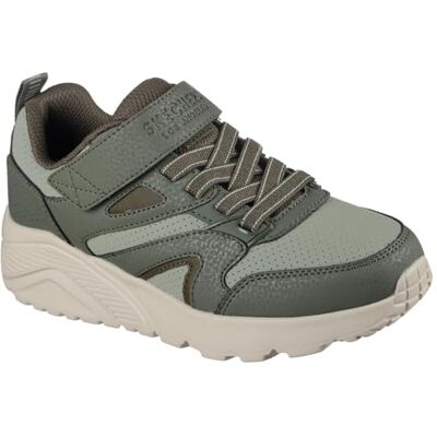 Skechers UNO Lite Echo Surge Sneaker, Olivgrün, 36 EU, olivgrün, 2 UK Child Skechers UNO Lite Echo Surge Sneaker, Olivgrün, 36 EU, olivgrün, 2 UK Child