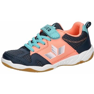 Lico Unisex Kinder Sport Vs Hallenturnschuhe, Marine Lachs Türkis, 37 EU Lico Unisex Kinder Sport Vs Hallenturnschuhe, Marine Lachs Türkis, 37 EU