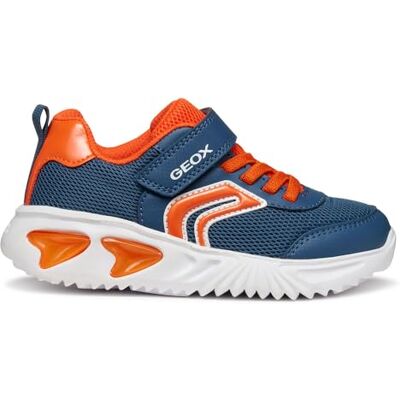 Geox Junior J Assister Boy Sneakers Avio, Orange 36 EU Geox Junior J Assister Boy Sneakers Avio, Orange 36 EU