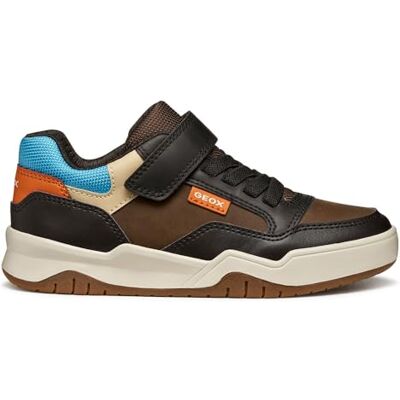 Geox JUNIOR J Perth Boy Sneakers Brown/LT Blue 30_EU Geox JUNIOR J Perth Boy Sneakers Brown/LT Blue 30_EU