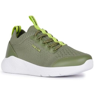 Geox JUNIOR J SPRINTYE Boy Sneakers Military/Lime 33_EU Geox JUNIOR J SPRINTYE Boy Sneakers Military/Lime 33_EU