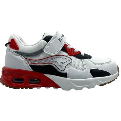 KangaROOS Jungen Kx-hold Ev Sneaker, White Fiery Red, 31 EU KangaROOS Jungen Kx-hold Ev Sneaker, White Fiery Red, 31 EU