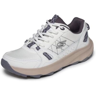 Skechers Damen Ridge Oak Gateway Trail Turnschuhe, White Leather/Purple Textile/Synthetic, 40 EU Skechers Damen Ridge Oak Gateway Trail Turnschuhe, White Leather/Purple Textile/Synthetic, 40 EU