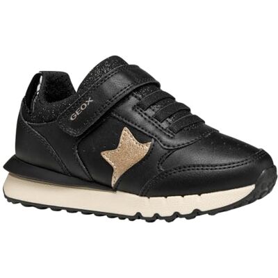 Geox JUNIOR J FASTICS Girl Sneakers Black/LT Gold 31_EU Geox JUNIOR J FASTICS Girl Sneakers Black/LT Gold 31_EU