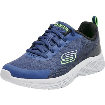 Skechers Jungen Microspec Ii Vovrix Sneaker, Navy Blue Lime, 28 EU Skechers Jungen Microspec Ii Vovrix Sneaker, Navy Blue Lime, 28 EU