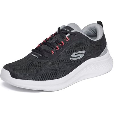 Skechers Skech-lite Pro 2.0 Berrix Herren-Sneaker, Schwarzes Netzgewebe, graues Polyurethan, 43 EU Skechers Skech-lite Pro 2.0 Berrix Herren-Sneaker, Schwarzes Netzgewebe, graues Polyurethan, 43 EU