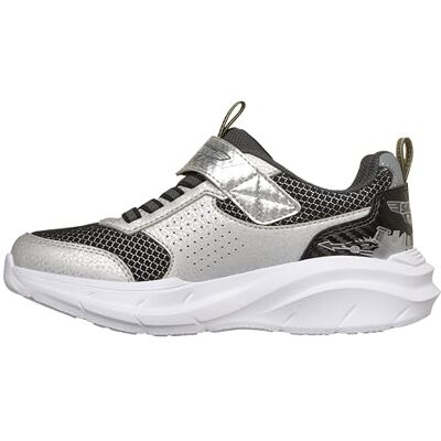 Skechers Jungen Garage Turnschuhe, Silver, 35.5 EU Skechers Jungen Garage Turnschuhe, Silver, 35.5 EU