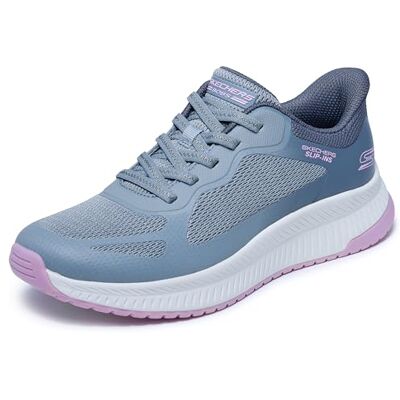 Skechers Damen Bobs Squad 4 Staple Look Slip-InTurnschuhe, Gray-Multi Mesh, 38.5 EU Skechers Damen Bobs Squad 4 Staple Look Slip-InTurnschuhe, Gray-Multi Mesh, 38.5 EU
