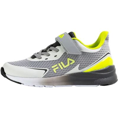 FILA Kinder Unisex Sneaker Crusher mit Klettverschluss, Grau (Sleet-Evening Primrose), 35 FILA Kinder Unisex Sneaker Crusher mit Klettverschluss, Grau (Sleet-Evening Primrose), 35