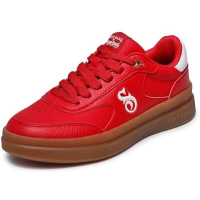 Skechers Herren Courtside Cali Dudez Turnschuhe, Red Duraleather/White Trim, 43 EU Skechers Herren Courtside Cali Dudez Turnschuhe, Red Duraleather/White Trim, 43 EU