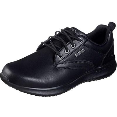 Skechers Herren Delson Antigo Half shoes, Black Leather, 41 EU Skechers Herren Delson Antigo Half shoes, Black Leather, 41 EU