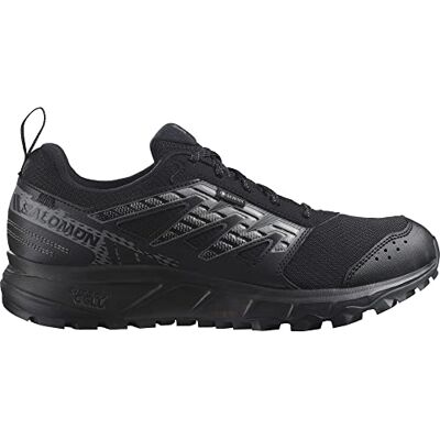 Salomon Wander Gore-Tex Wasserdichte Herren Trailrunning- und Wanderschuhe, Outdoor-bereit, Komfort durch Dämpfung, Sicherer Fußhalt, Black, 43 1/3 Salomon Wander Gore-Tex Wasserdichte Herren Trailrunning- und Wanderschuhe, Outdoor-bereit, Komfort durch Dämpfung, Sicherer Fußhalt, Black, 43 1/3