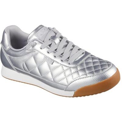 Skechers Bobs Billie Wild Comfort Damen-Sneaker, Silberfarbenes Polyurethan, 41 EU Skechers Bobs Billie Wild Comfort Damen-Sneaker, Silberfarbenes Polyurethan, 41 EU