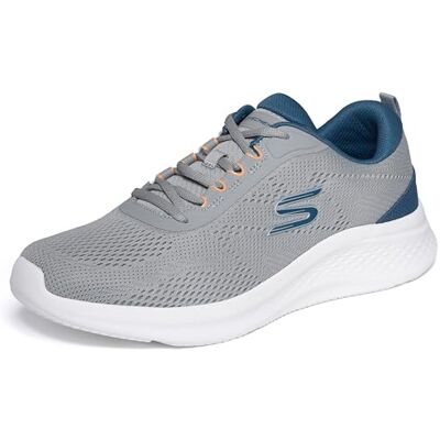 Skechers Skech-Lite Pro 2.0 Berrix Herren-Sneaker, Grau, Blau, Größe 43 Skechers Skech-Lite Pro 2.0 Berrix Herren-Sneaker, Grau, Blau, Größe 43