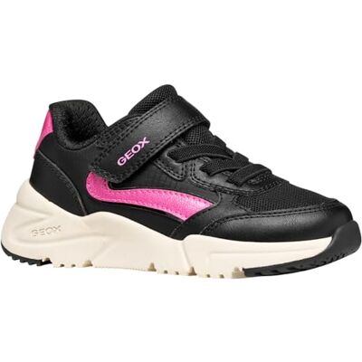 Geox JUNIOR J Loftus Girl Sneakers Black/Fuchsia 33_EU Geox JUNIOR J Loftus Girl Sneakers Black/Fuchsia 33_EU