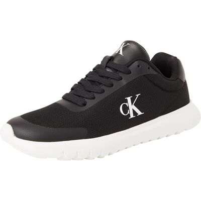Calvin Damen Runner Sneaker Eva Mesh Sportlich, Schwarz (Black/Bright White), 41 Calvin Damen Runner Sneaker Eva Mesh Sportlich, Schwarz (Black/Bright White), 41