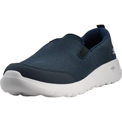 Skechers Go Max Clinched Sportlicher Herren-Sneaker aus Netzgewebe mit Double Gore, Slip-On-Schuh, Marineblau, 43 EU X-Weit Skechers Go Max Clinched Sportlicher Herren-Sneaker aus Netzgewebe mit Double Gore, Slip-On-Schuh, Marineblau, 43 EU X-Weit