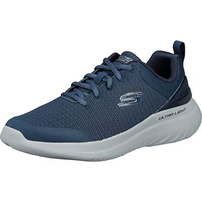 Skechers Herren Bounder 2.0 NASHER Sneaker, Navy Mesh/Trim, 43 EU Skechers Herren Bounder 2.0 NASHER Sneaker, Navy Mesh/Trim, 43 EU