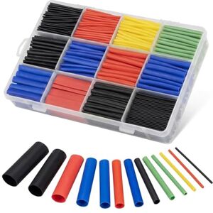 Carehabi Schrumpfschlauch set, 800 Stück Schrumpfschläuche Wasserdicht Heat Shrink Tube Sortiment Schwarz Blau Rot Gelb Grün 1-13mm für Kabel isolierung Ladekabel Carehabi Schrumpfschlauch set, 800 Stück Schrumpfschläuche Wasserdicht Heat Shrink Tube Sortiment Schwarz Blau Rot Gelb Grün 1-13mm für Kabel isolierung Ladekabel