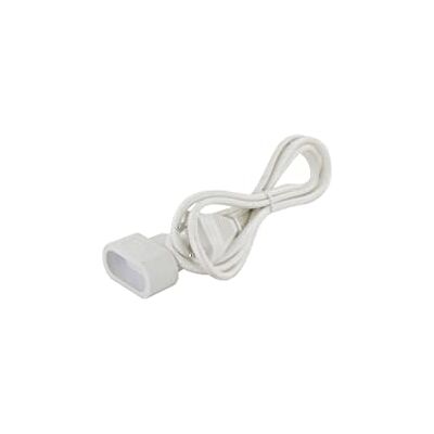 CHACON Textil-Verlängerung, weiß, mit weißem Stecker, 1,5 m CHACON Textil-Verlängerung, weiß, mit weißem Stecker, 1,5 m