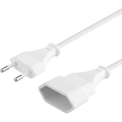 PremiumCord kpsm3w Verlängerungskabel 230V 3m, Euro Verlängerung mit Eurostecker und Buchse, Stromkabelverlängerung für 230V, Steckdose, Farbe weiß PremiumCord kpsm3w Verlängerungskabel 230V 3m, Euro Verlängerung mit Eurostecker und Buchse, Stromkabelverlängerung für 230V, Steckdose, Farbe weiß