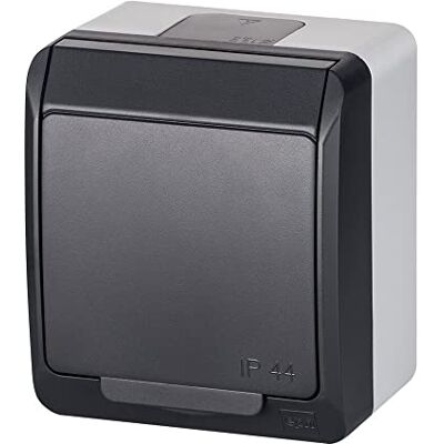 elektro-plast nasielsk Hermes Steckdose Einzeln w/u 16A IP44 anthrazit GNT 0321-07 Elektro-plast Aufputz 5902431697710 elektro-plast nasielsk Hermes Steckdose Einzeln w/u 16A IP44 anthrazit GNT 0321-07 Elektro-plast Aufputz 5902431697710